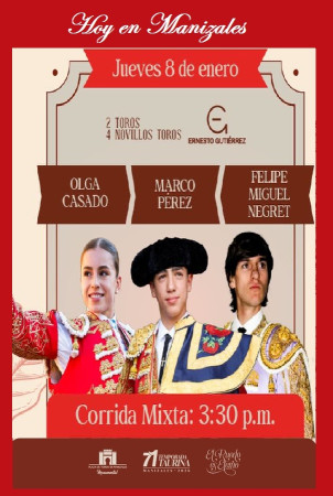 Manizales se Juega el Corazón en Corrida Mixta